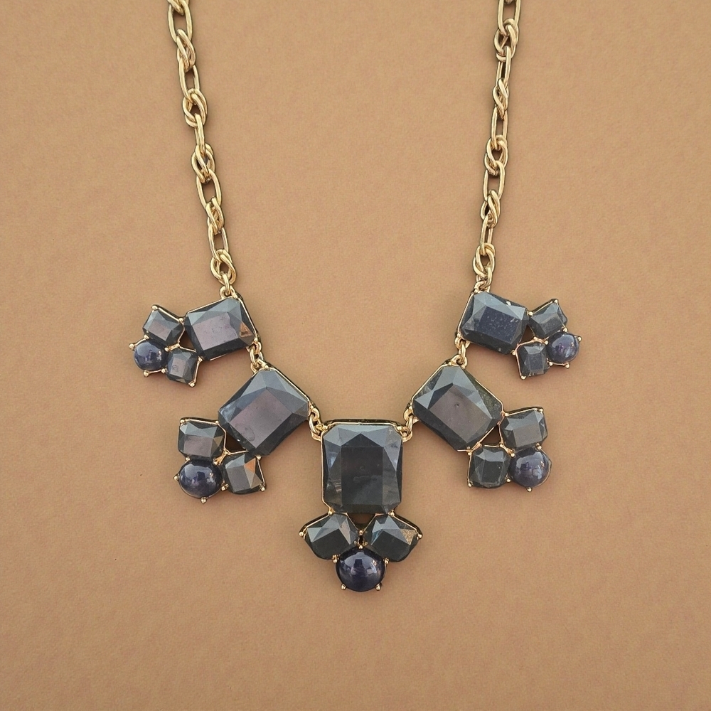 Kate Spade Gold and Dark Blue Necklace